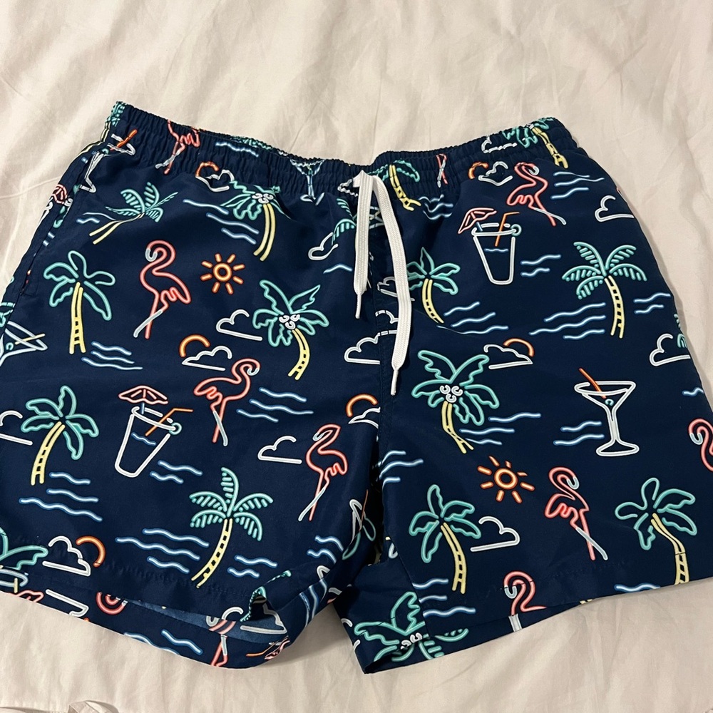 Chubbies Swim Trunks XL Navy Graphic